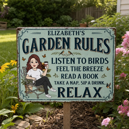 Custom Home Decor Metal Sign - Personalized  Birthday Garden Gifts For Gardeners - In My Garden Era
