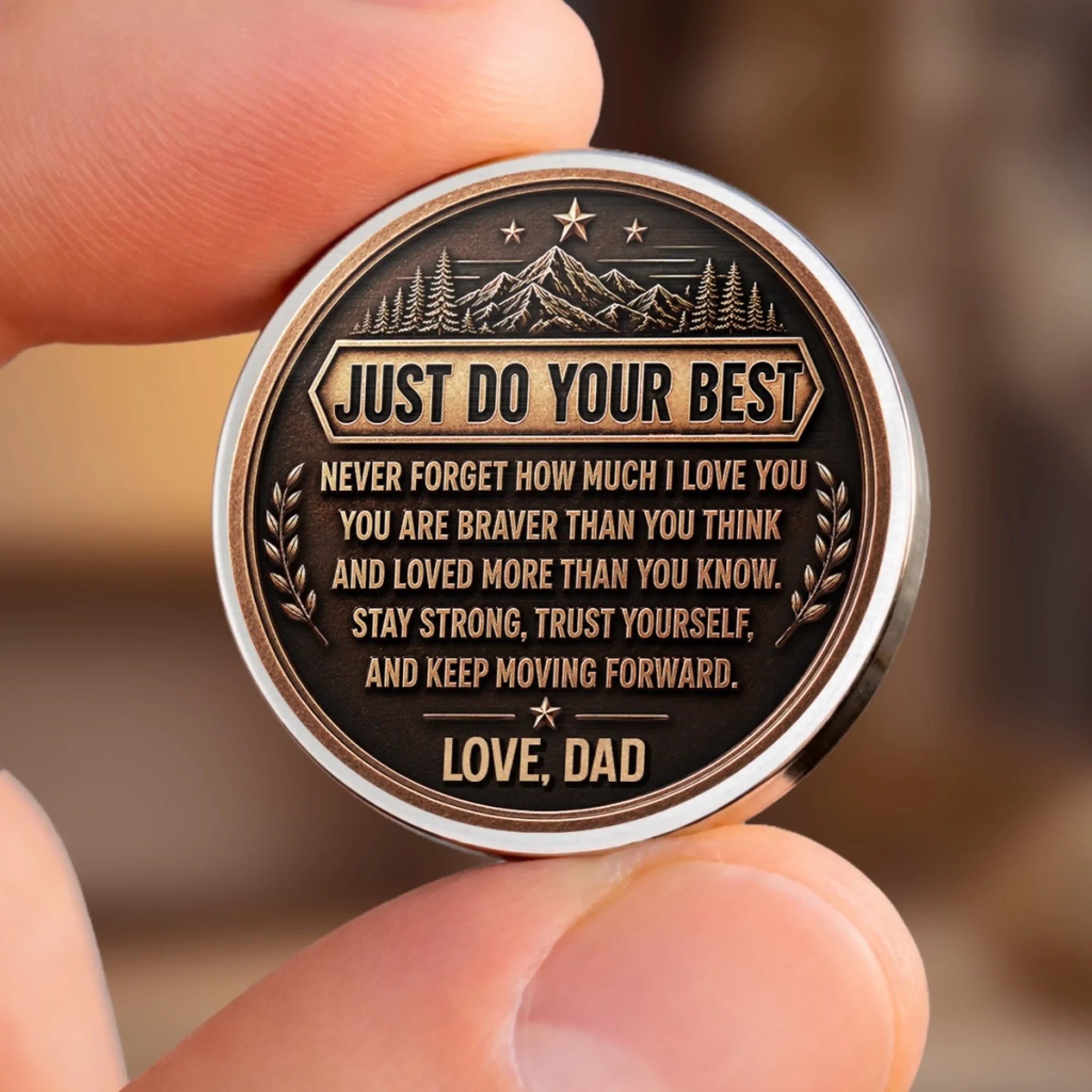 Custom Pocket Hug - Personalized Birthday Gifts For Son - Be Brave My Son