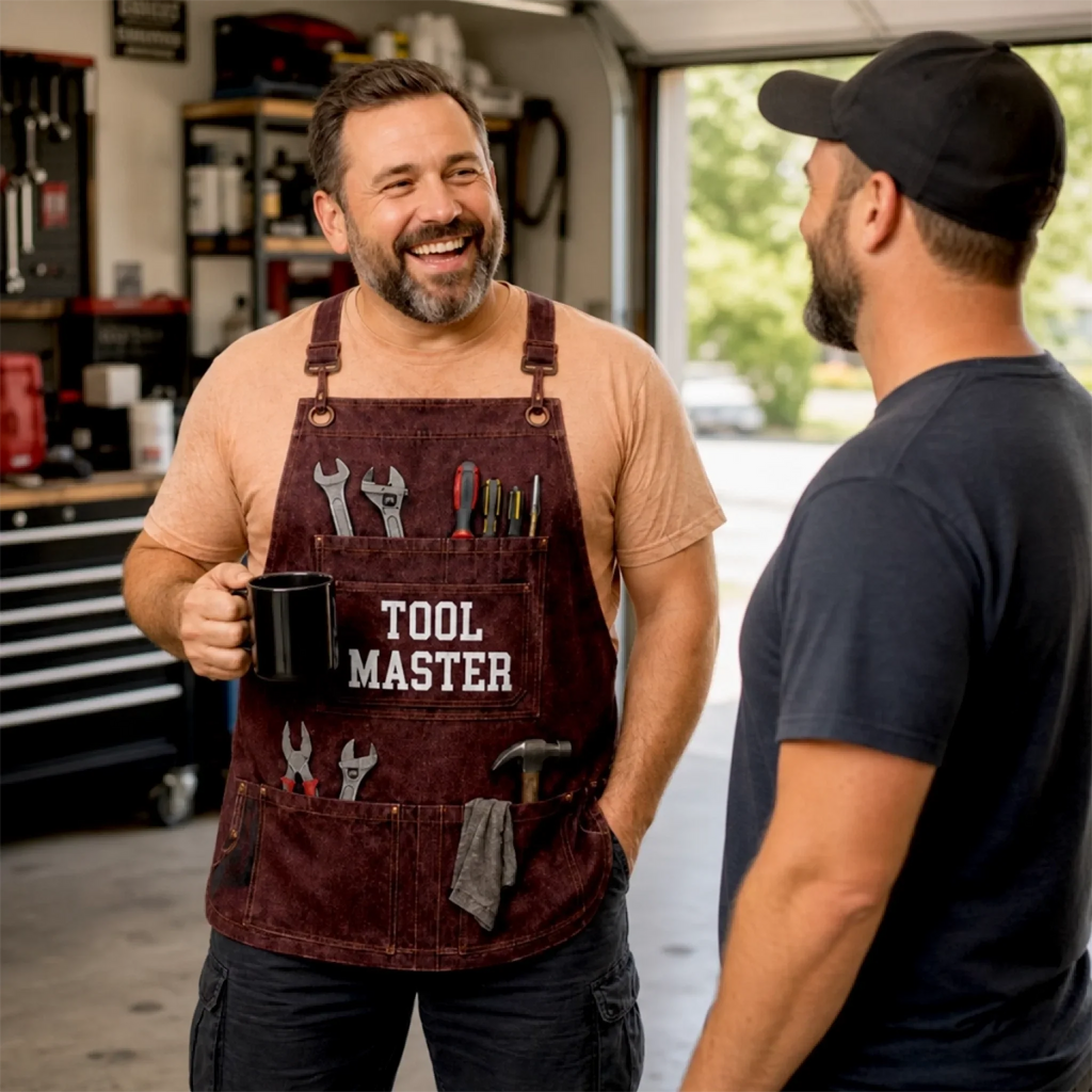 Custom Mechanic T-shirt - Personalized Grilling Gifts For Husband, Son, Grandson, Yourself - Built In The Garage