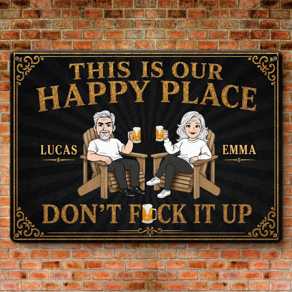 Custom Home Decor Metal Sign - Personalized Summer Vacation And Travel Gifts For Husband And Wife, Him And Her - Keep It Chill Or Leave