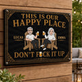 Custom Home Decor Metal Sign - Personalized Summer Vacation And Travel Gifts For Husband And Wife, Him And Her - Keep It Chill Or Leave