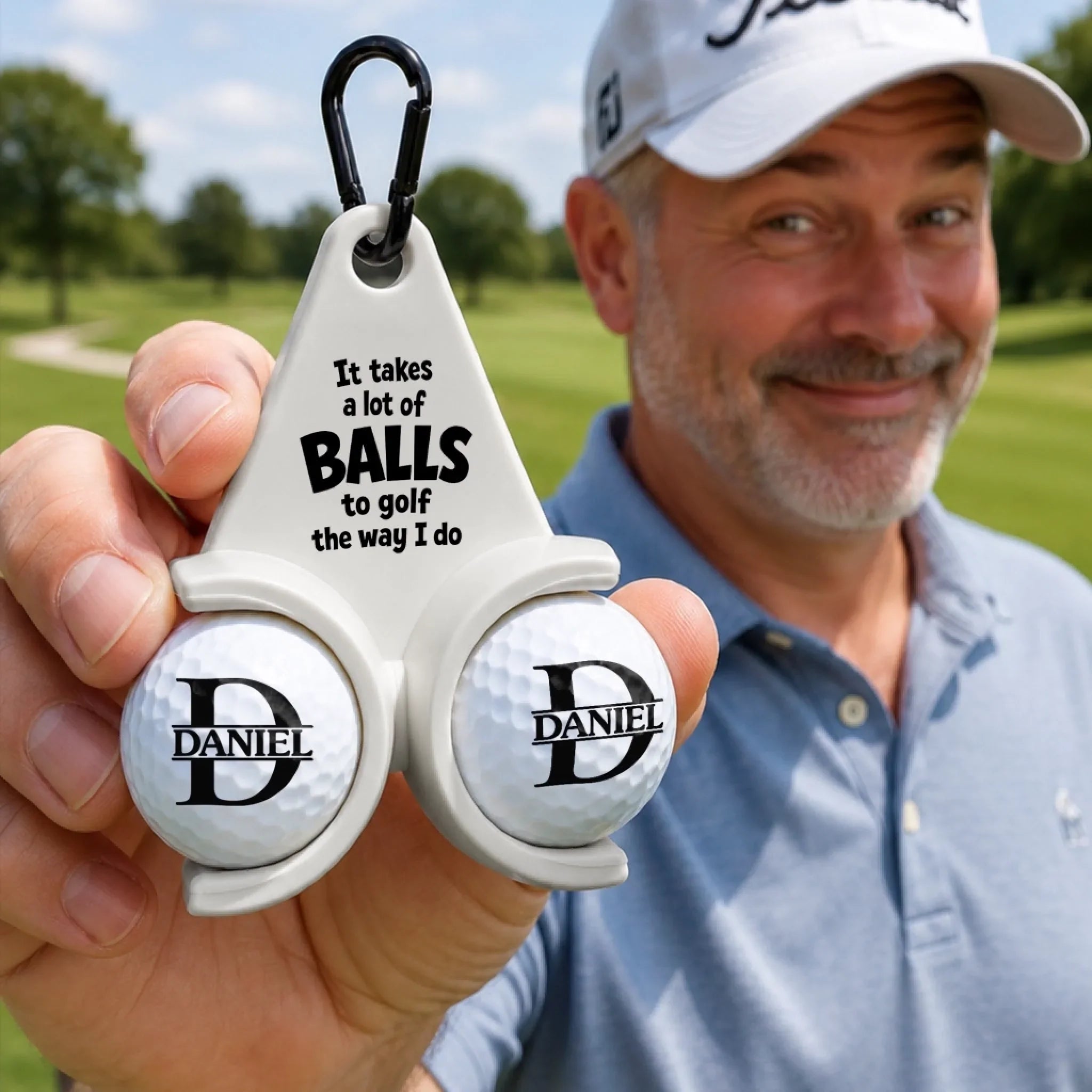 Custom Golf Ball Holder - Personalized Birthday Gifts For Golf Lovers, Sports Fans, Sports Lovers - Life Is Better On The Green