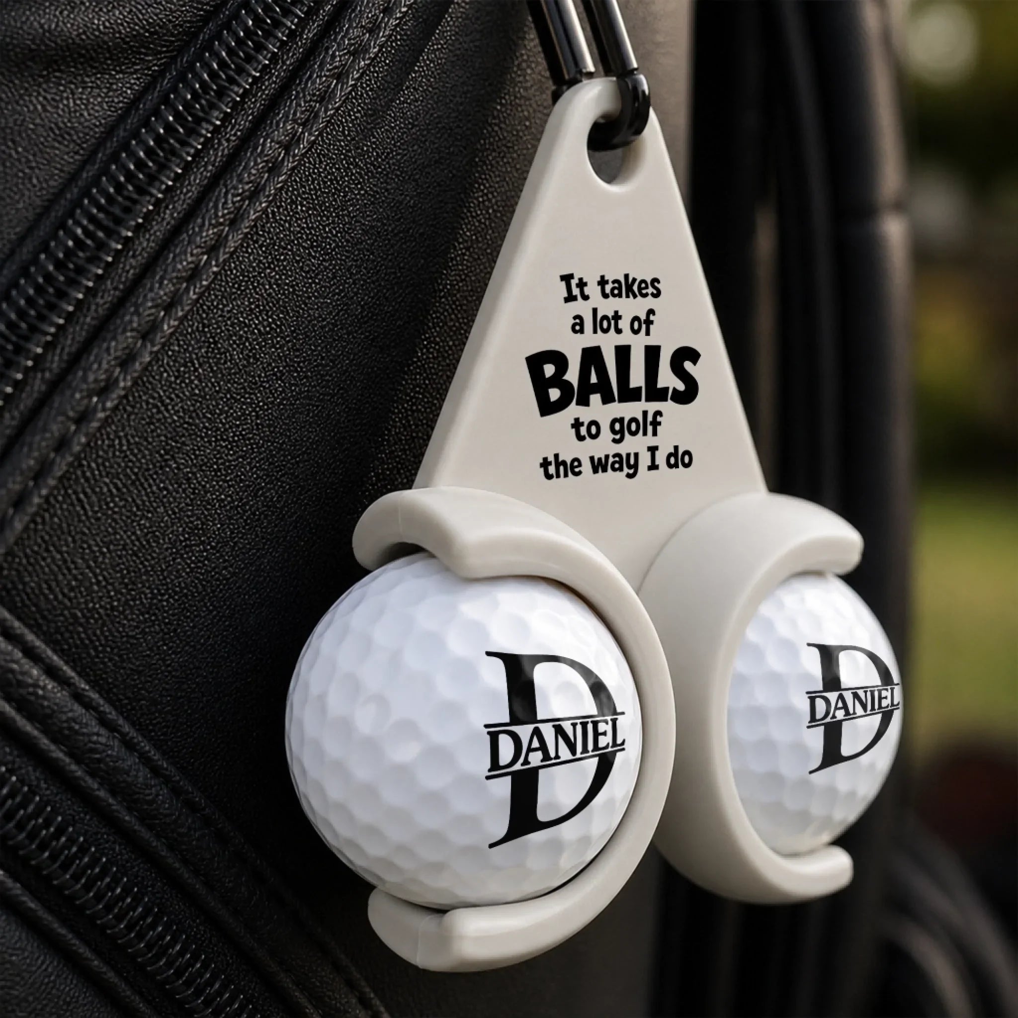 Custom Golf Ball Holder - Personalized Birthday Gifts For Golf Lovers, Sports Fans, Sports Lovers - Life Is Better On The Green