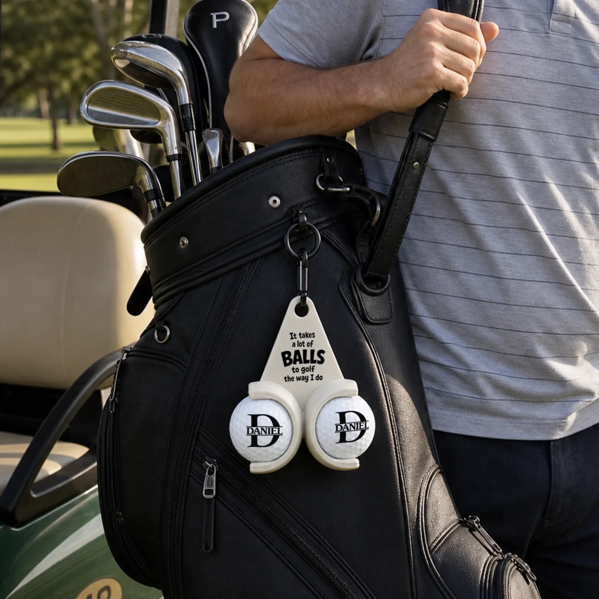 Custom Golf Ball Holder - Personalized Birthday Gifts For Golf Lovers, Sports Fans, Sports Lovers - Life Is Better On The Green
