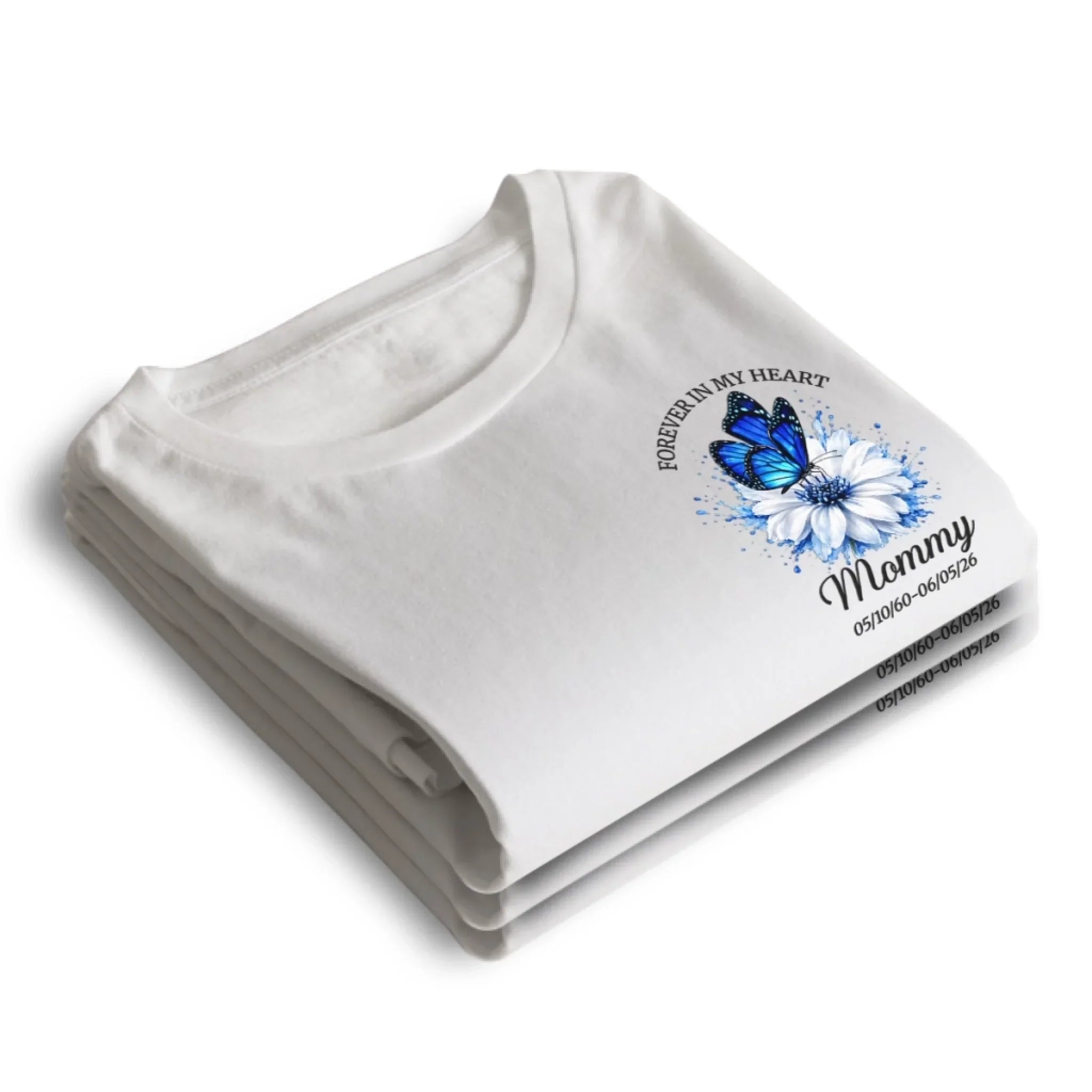 Custom T-shirt, Hoodie - Personalized Memorial Sympathy Gifts For Loss Of Mom, Dad - Forever In Our Hearts