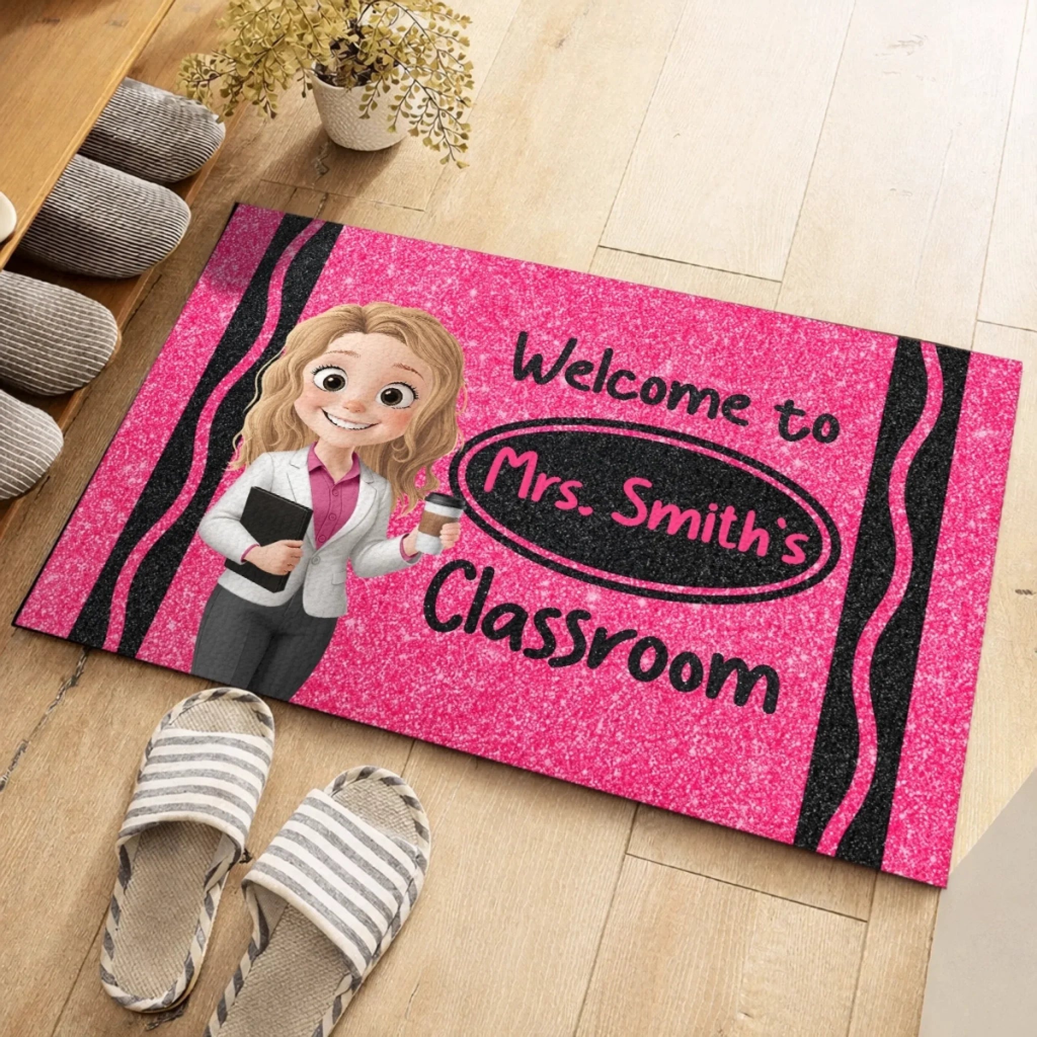 Custom Classroom Decor Decorative Mat - Personalized Back To School Gifts For Teachers - Ready To Inspire