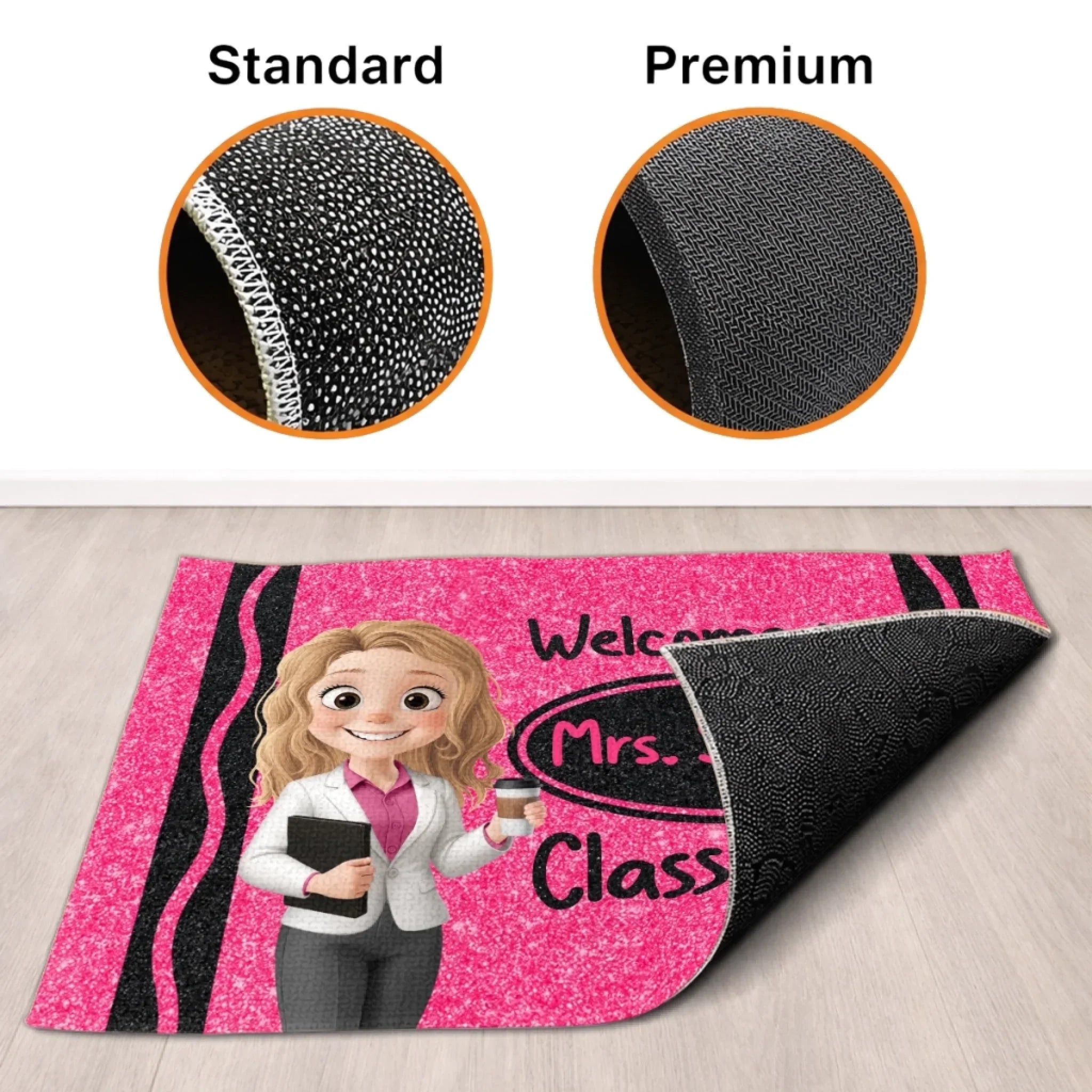 Custom Classroom Decor Decorative Mat - Personalized Back To School Gifts For Teachers - Ready To Inspire