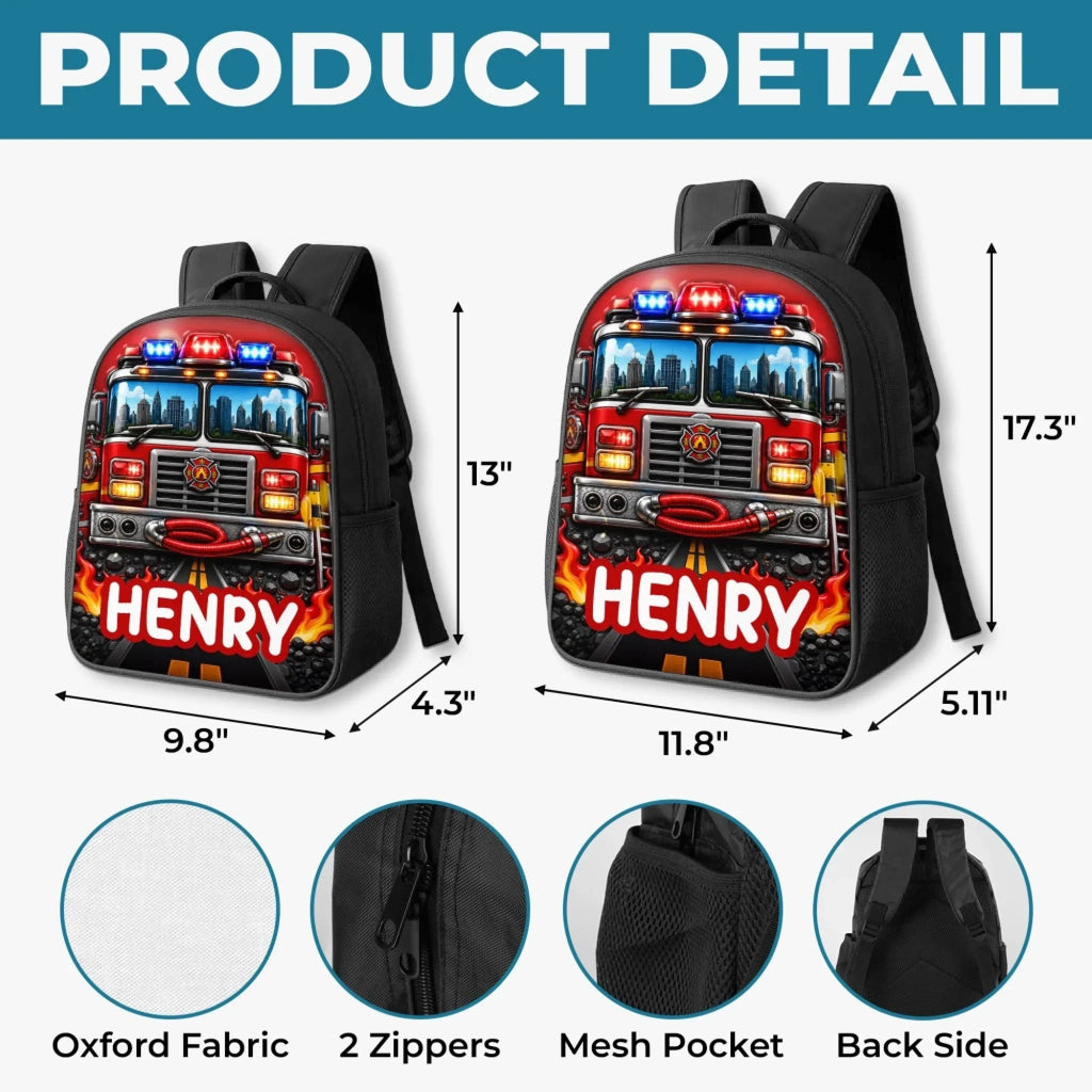 Custom Kids Front Printed Backpack - Personalized Back To School Gifts For Kids - Ready To Roll