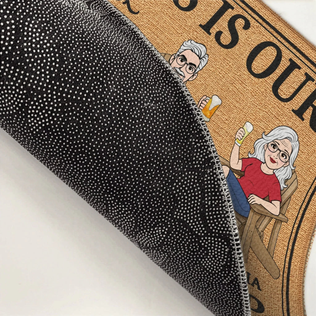 Custom Home Decor Decorative Mat - Personalized Summer Vacation And Travel Gifts For Husband And Wife, Him And Her - Our Little Slice Of Heaven