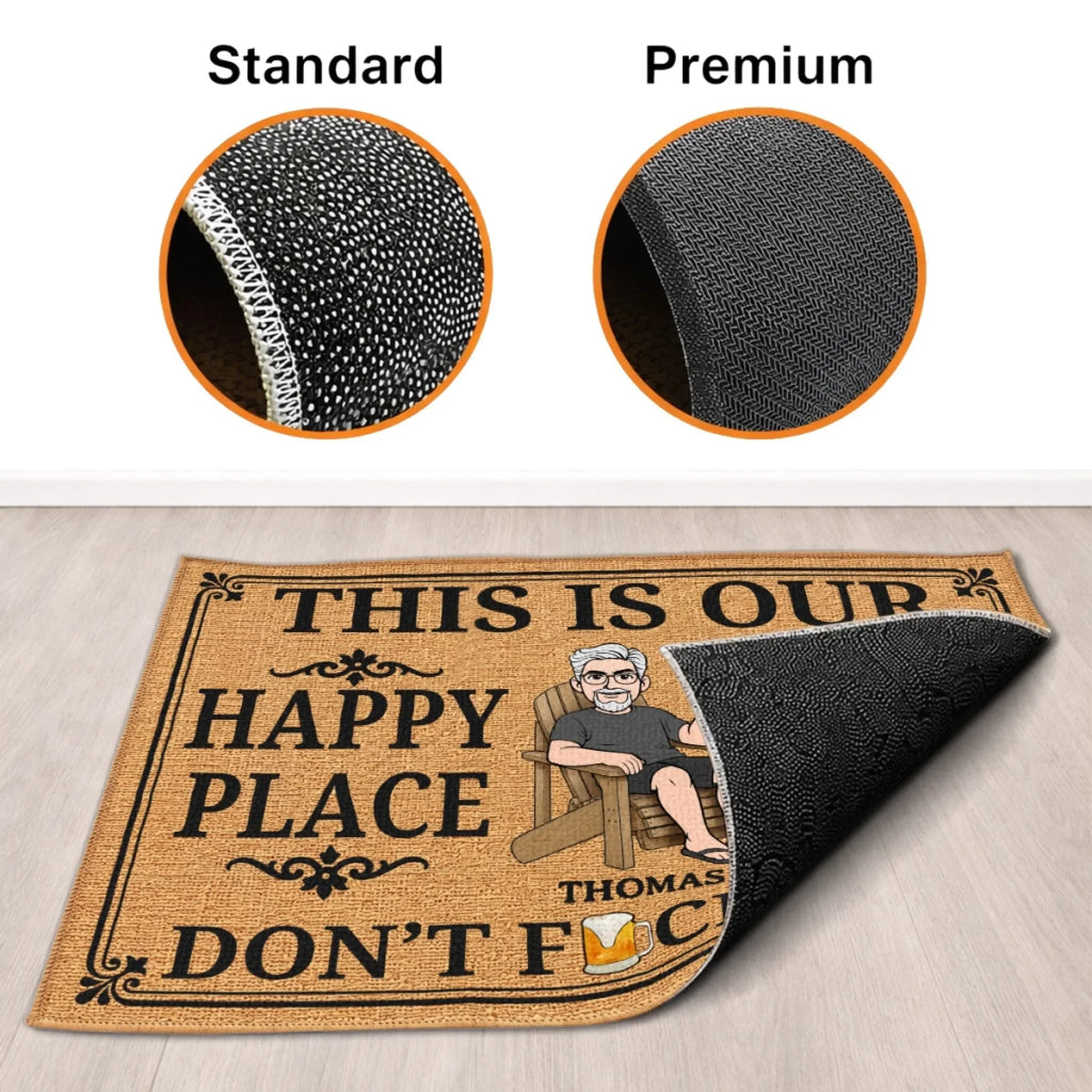 Custom Home Decor Decorative Mat - Personalized Summer Vacation And Travel Gifts For Husband And Wife, Him And Her - Our Little Slice Of Heaven