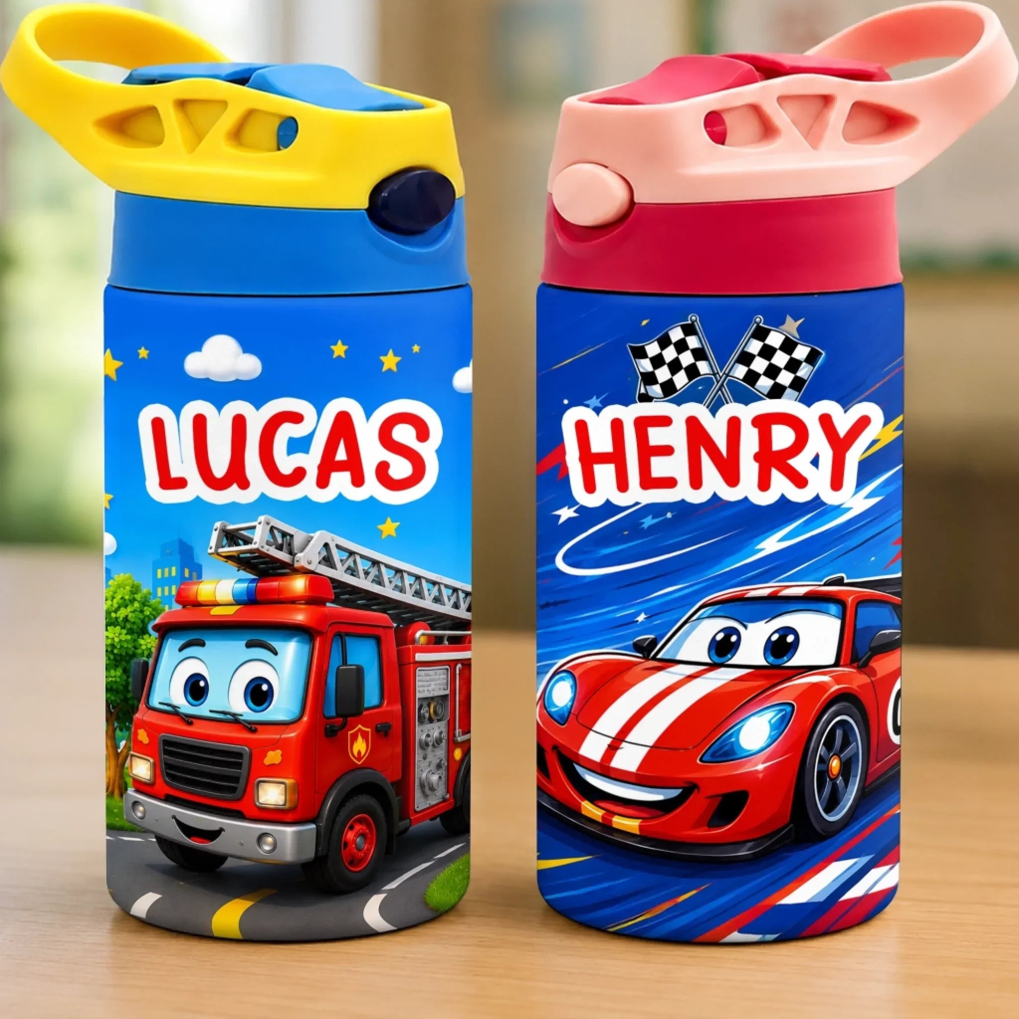 Custom Kids Insulated Water Bottle - Personalized Back To School Gifts For Kids - Adventure Awaits