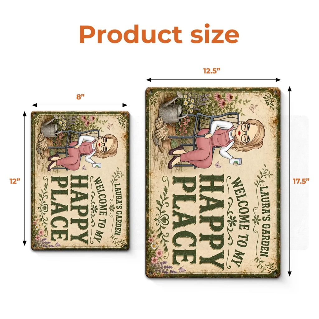 Custom Home Decor Metal Sign - Personalized  Birthday Garden Gifts For Gardeners - Lost In My Floral Wonderland