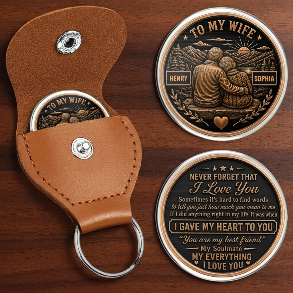 Custom Pocket Hug - Personalized Anniversary Wedding Gifts For Husband And Wife, Him And Her - A Little Reminder Of Us