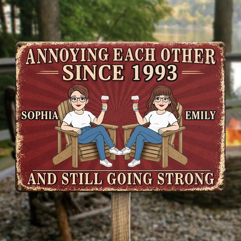 Custom Home Decor Metal Sign - Personalized  Anniversary Wedding Gifts For Husband And Wife, Him And Her - Love Always Better Together