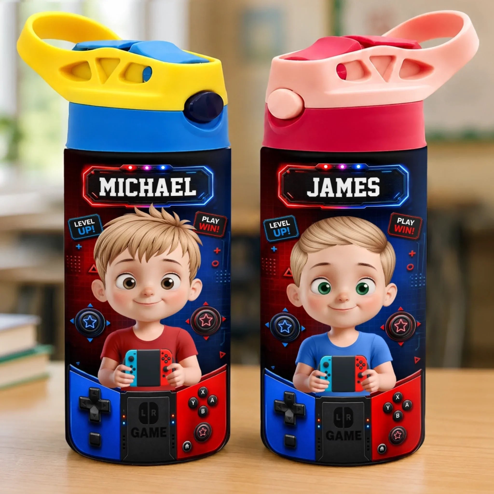 Custom Kids Insulated Water Bottle - Personalized Back To School Gifts For Kids - School Adventure Begins