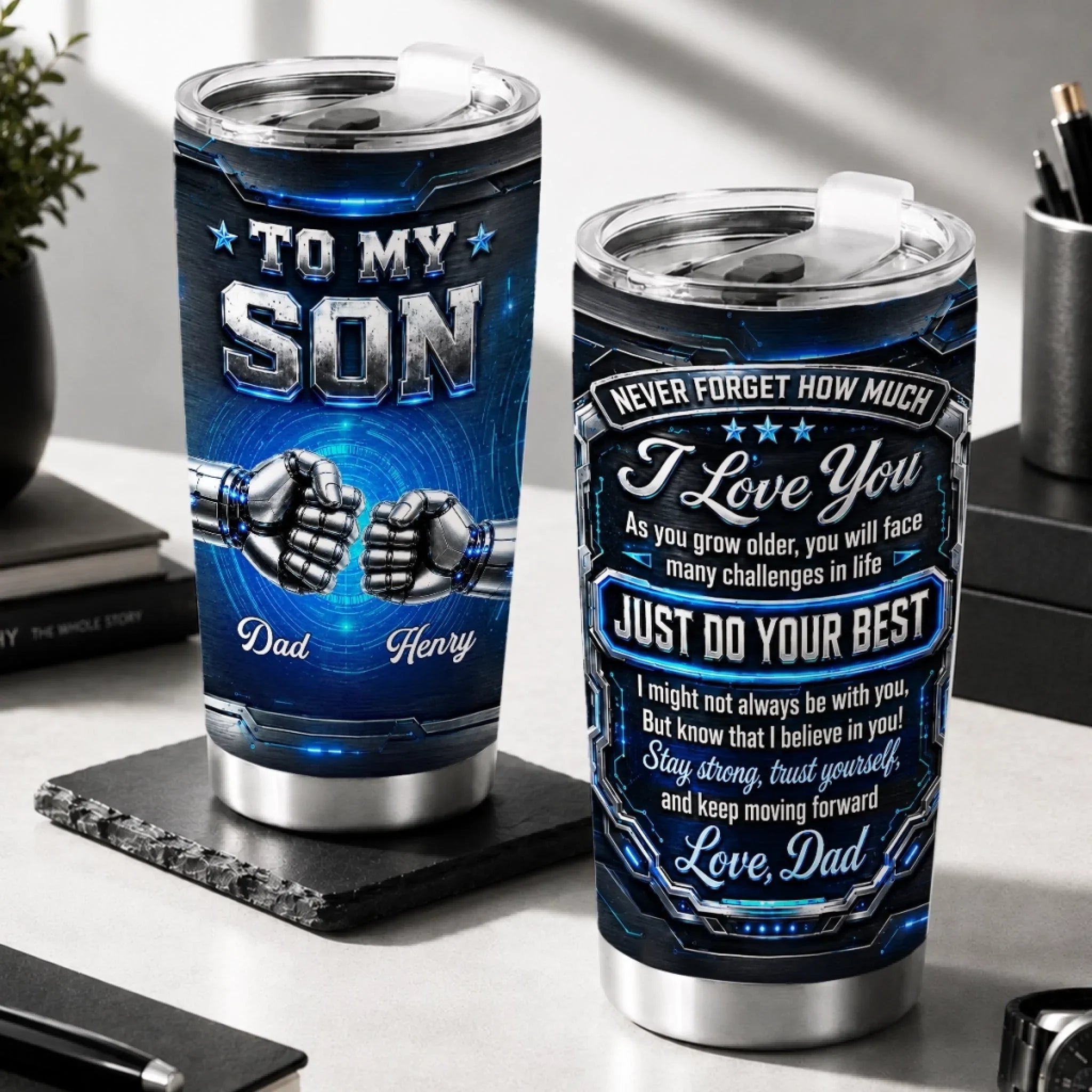 Custom Tumbler - Personalized Birthday Gifts For Son - My Greatest Pride