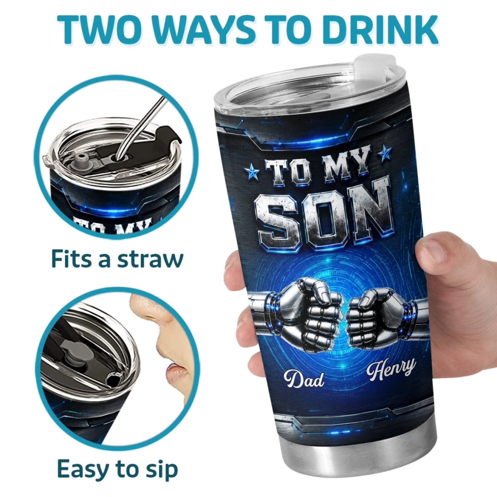 Custom Tumbler - Personalized Birthday Gifts For Son - My Greatest Pride
