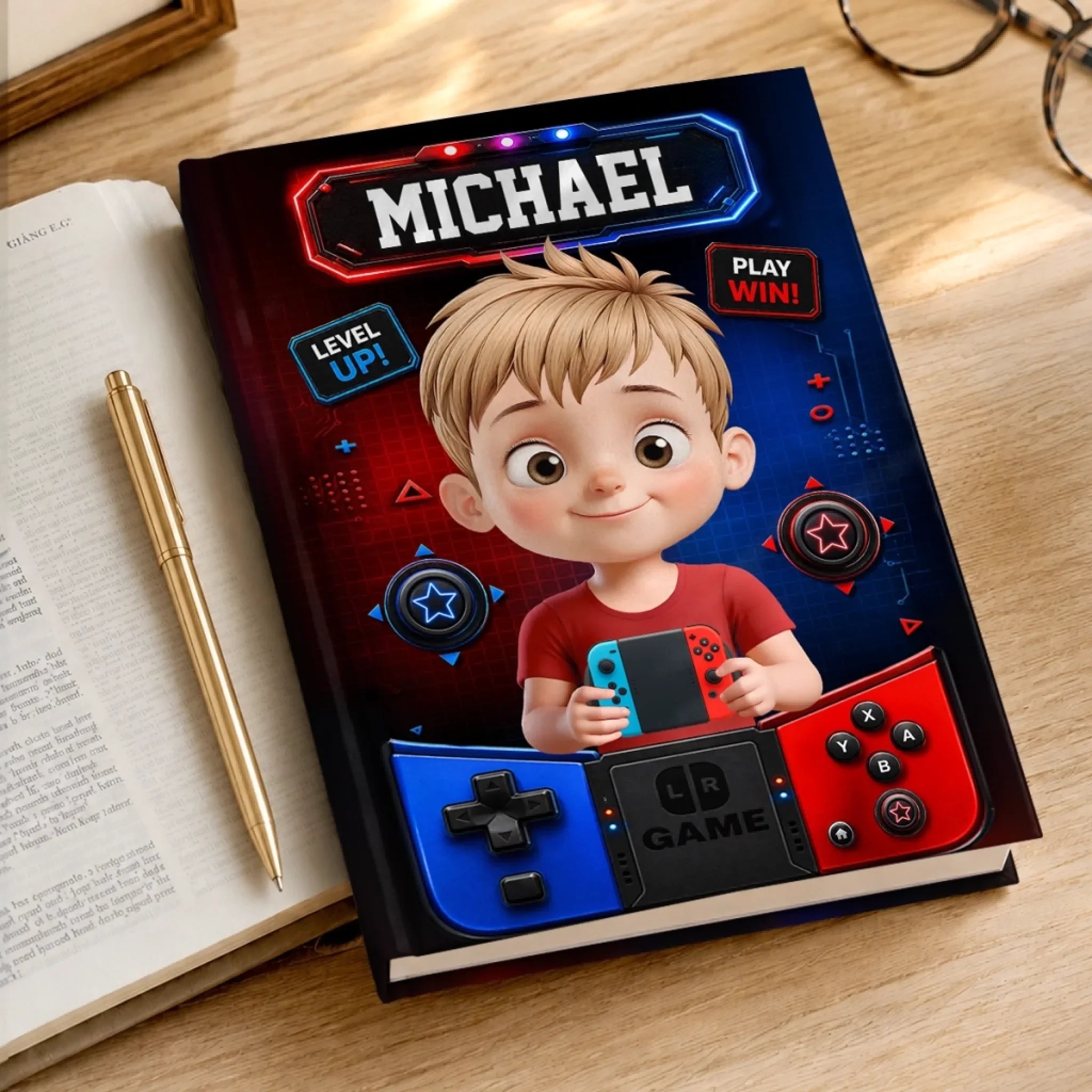 Custom Kids Hardcover Journal - Personalized Back To School Gifts For Kids - Bright Minds Grow