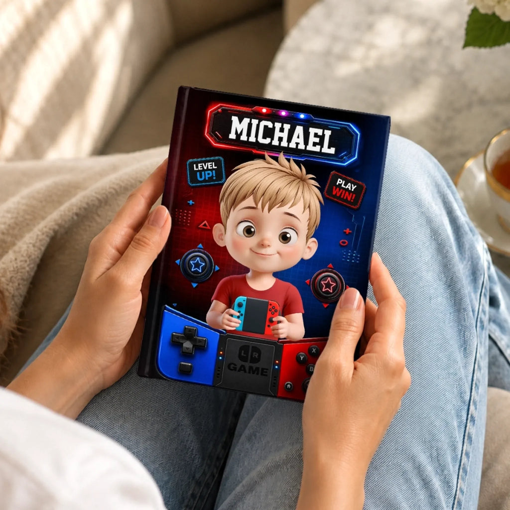 Custom Kids Hardcover Journal - Personalized Back To School Gifts For Kids - Bright Minds Grow