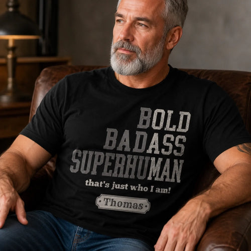 Custom Unisex T-shirt, Premium T-shirt, Hoodie - Personalized Funny Gifts For Him, Dad, Grandpa, Husband - Badass By Choice