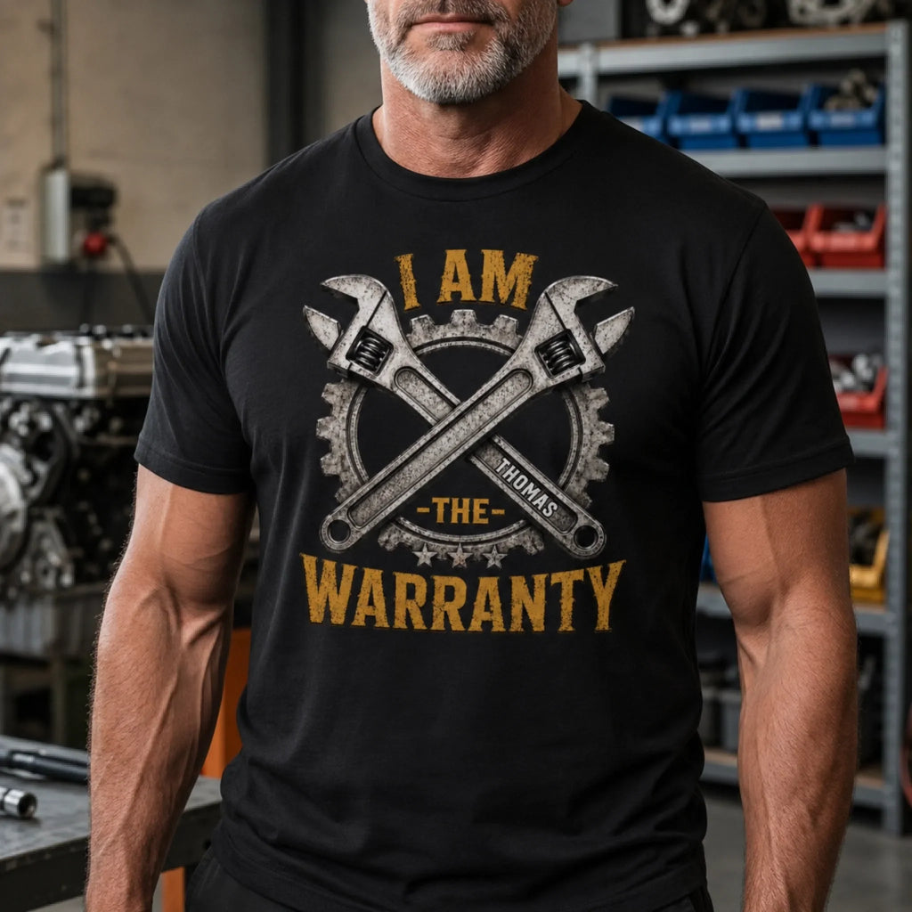 Custom Unisex T-shirt, Premium T-shirt, Hoodie - Personalized Birthday Gifts For Dad, Grandpa - I'm The Warranty
