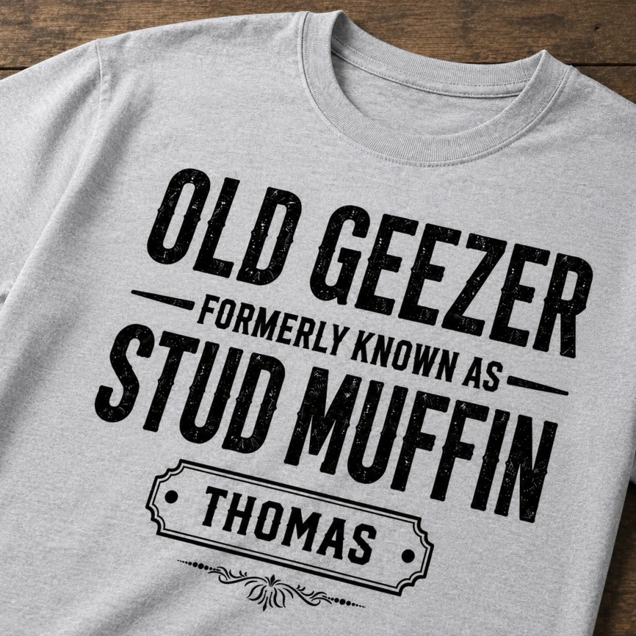 Custom Unisex T-shirt, Premium T-shirt, Hoodie - Personalized Funny Gifts For Him, Dad, Grandpa, Husband - Old Geezer