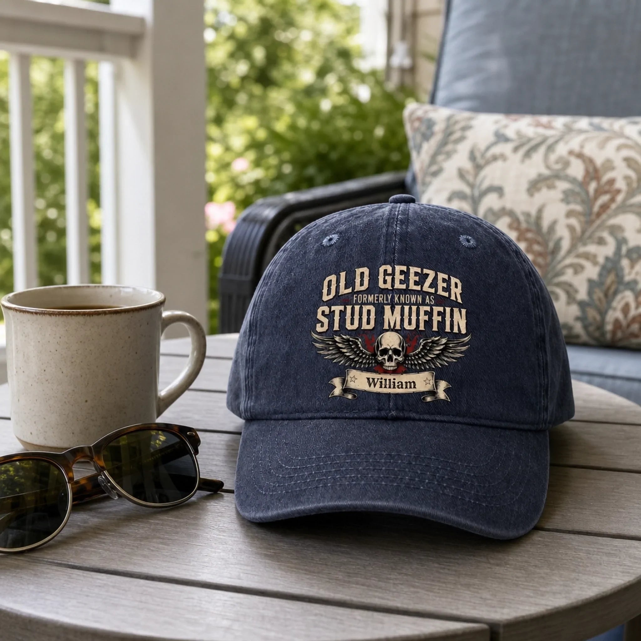 Custom Cap - Personalized Birthday Gifts For Him, Dad, Grandpa, Husband - Old Geeze
