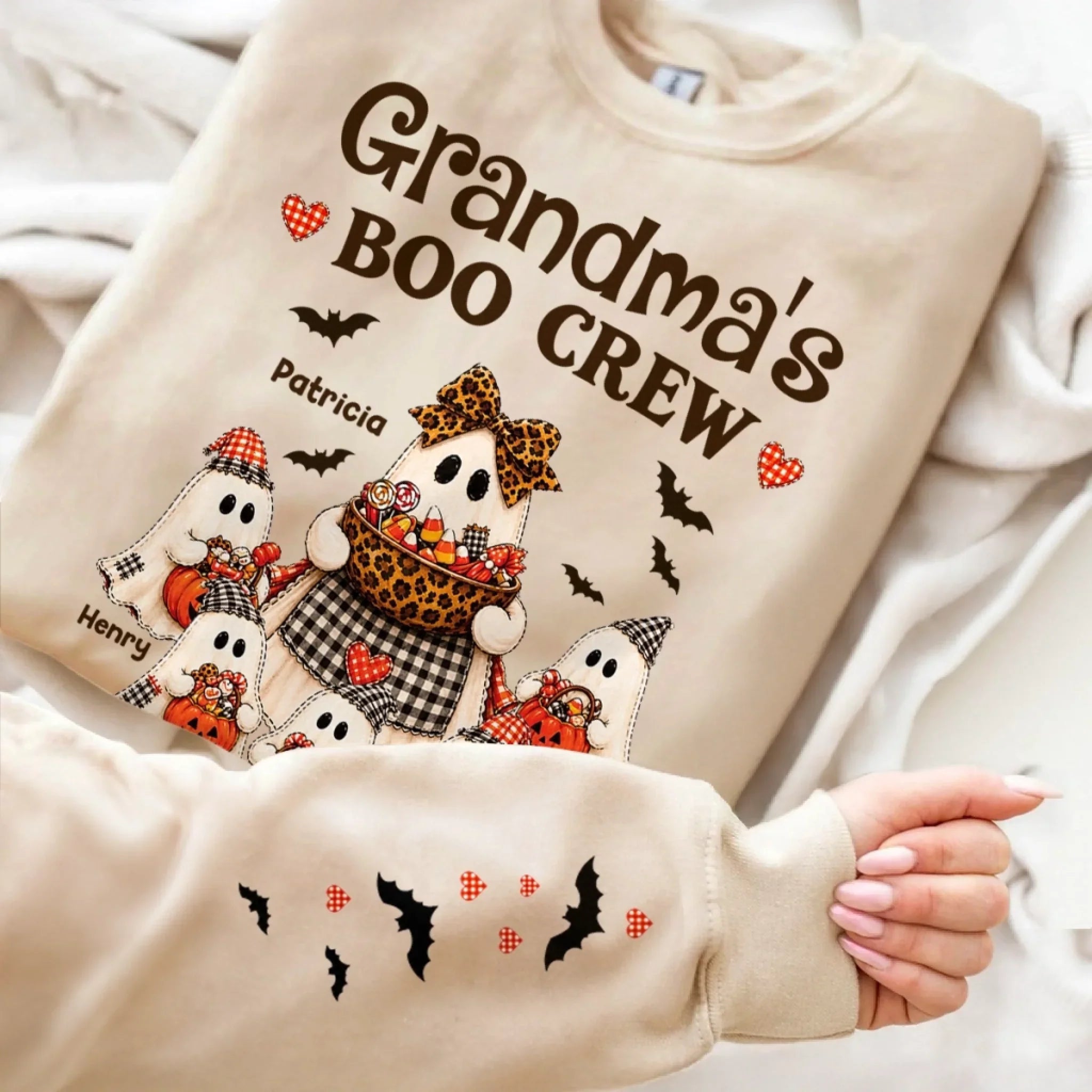 Custom Unisex Sweater, Hoodie - Personalized Halloween Birthday Gifts For Mom, Grandma - My Favorite Little Boos