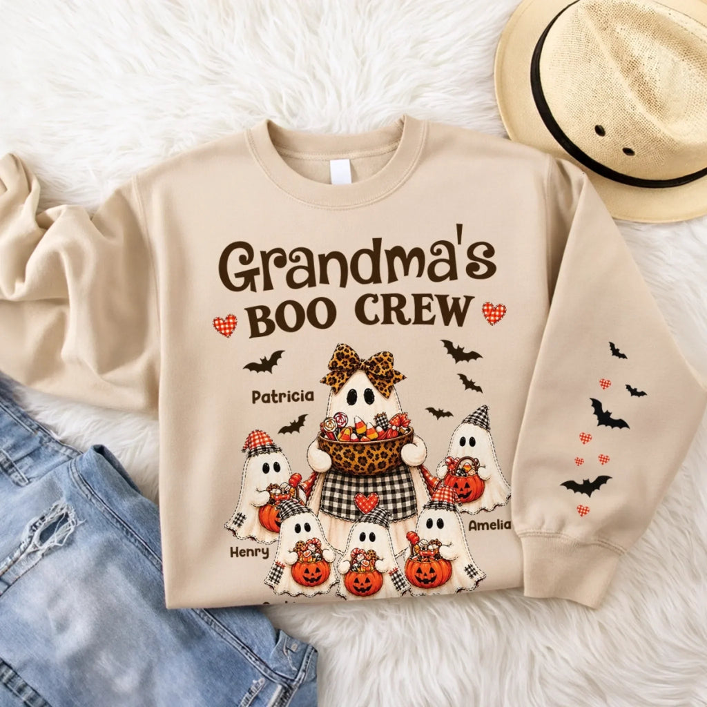 Custom Unisex Sweater, Hoodie - Personalized Halloween Birthday Gifts For Mom, Grandma - My Favorite Little Boos