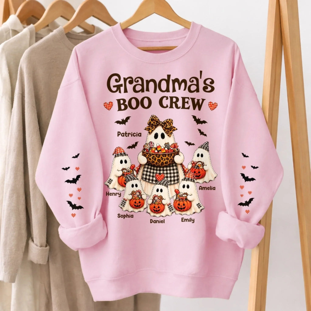 Custom Unisex Sweater, Hoodie - Personalized Halloween Birthday Gifts For Mom, Grandma - My Favorite Little Boos