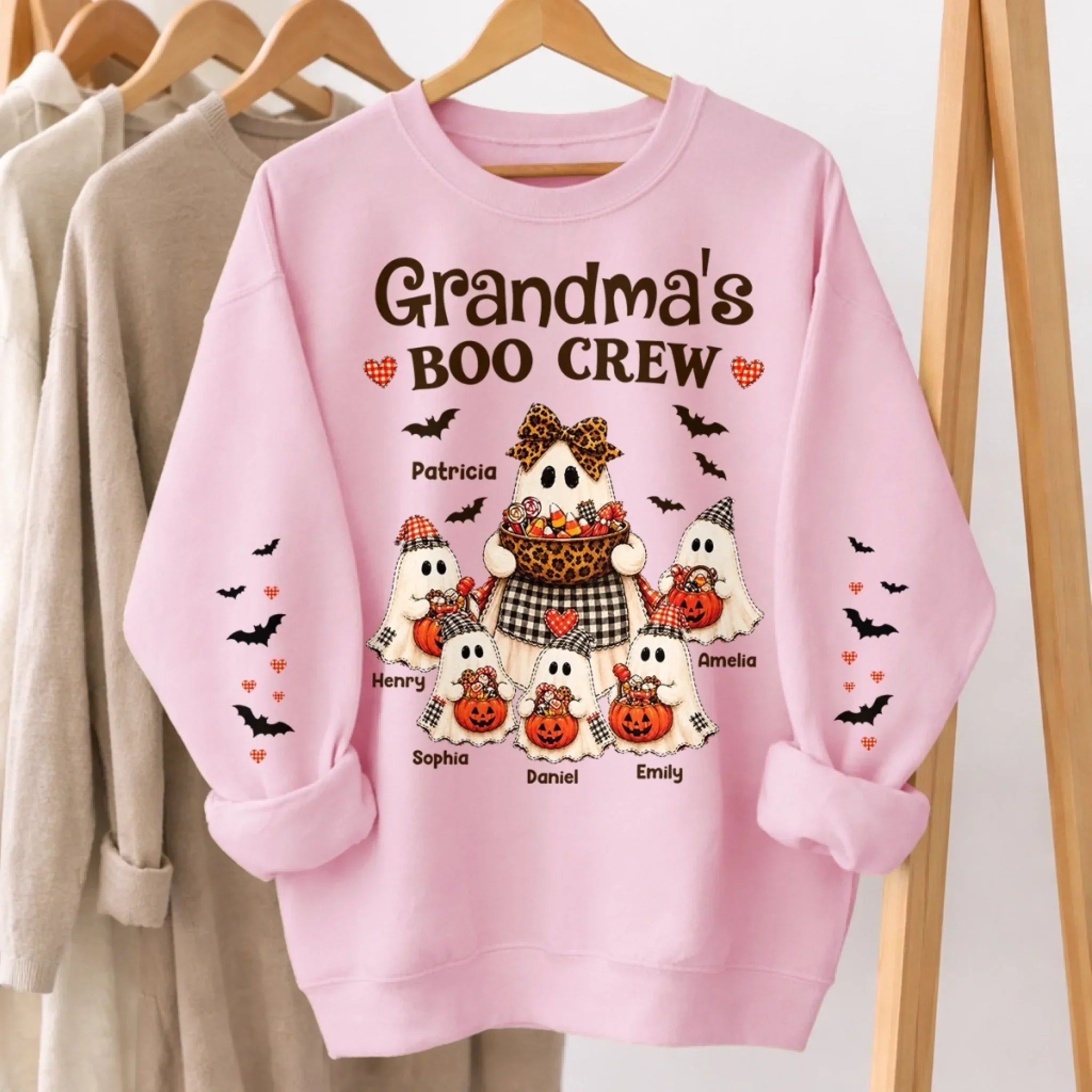 Custom Unisex Sweater, Hoodie - Personalized Halloween Birthday Gifts For Mom, Grandma - My Favorite Little Boos