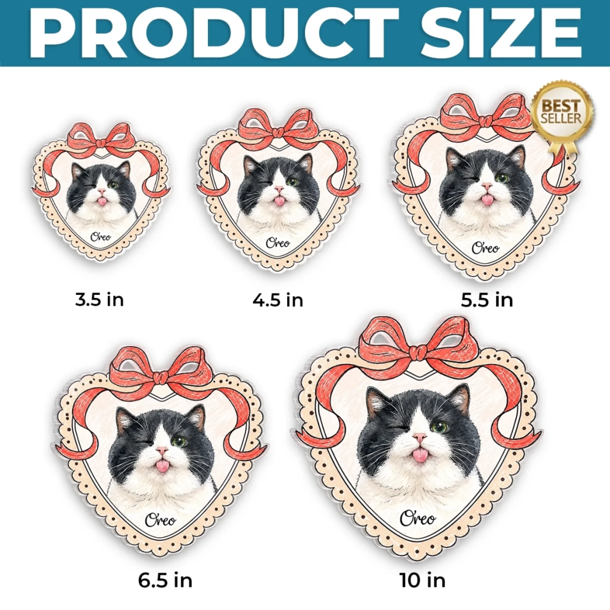 Custom Photo Acrylic Fridge Magnet - Personalized Birthday Gifts For Dog Cat Lovers, Dog Dad And Mom, Cat Owners - Keep Your Furry Bestie Close