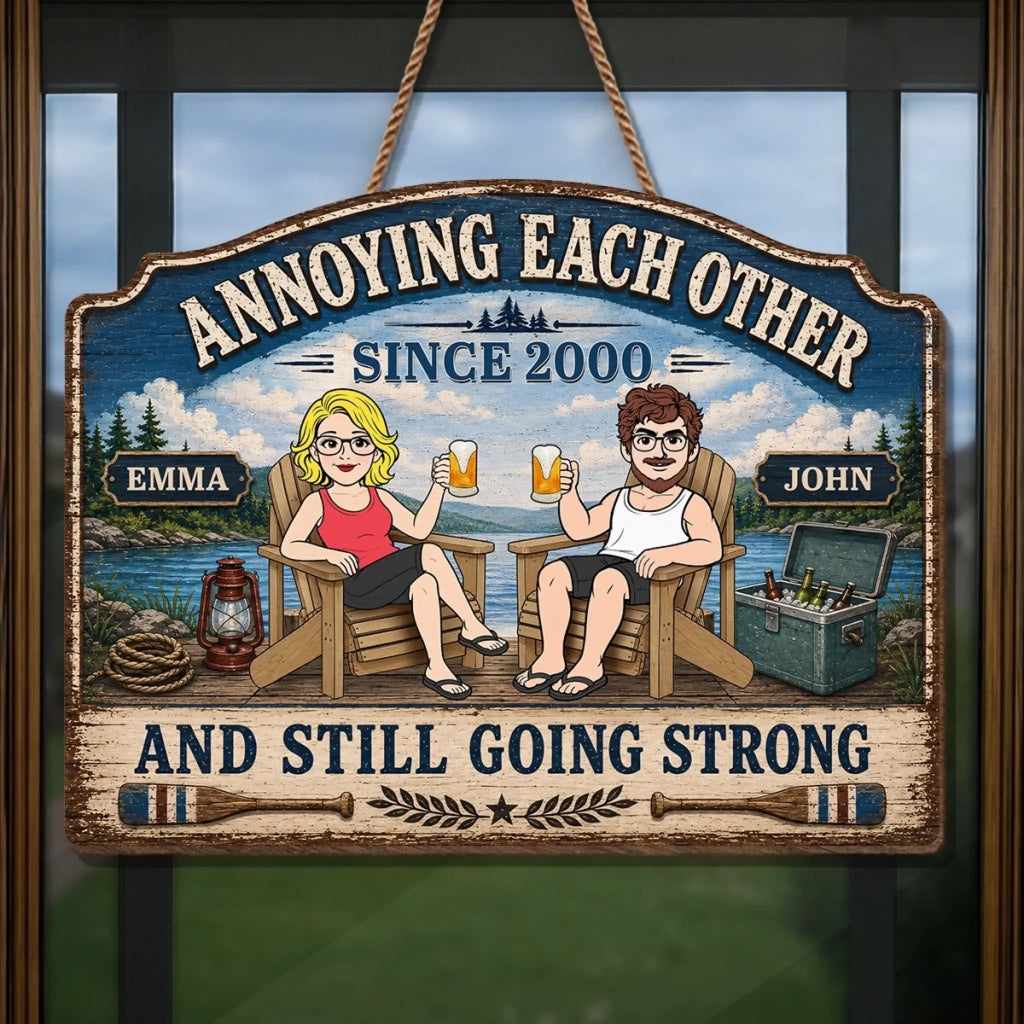 Custom Wood Sign - Personalized Anniversary Wedding Gifts For Husband And Wife, Him And Her - Create Your Own Path