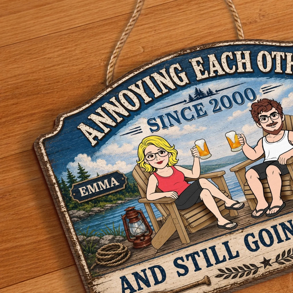Custom Wood Sign - Personalized Anniversary Wedding Gifts For Husband And Wife, Him And Her - Create Your Own Path