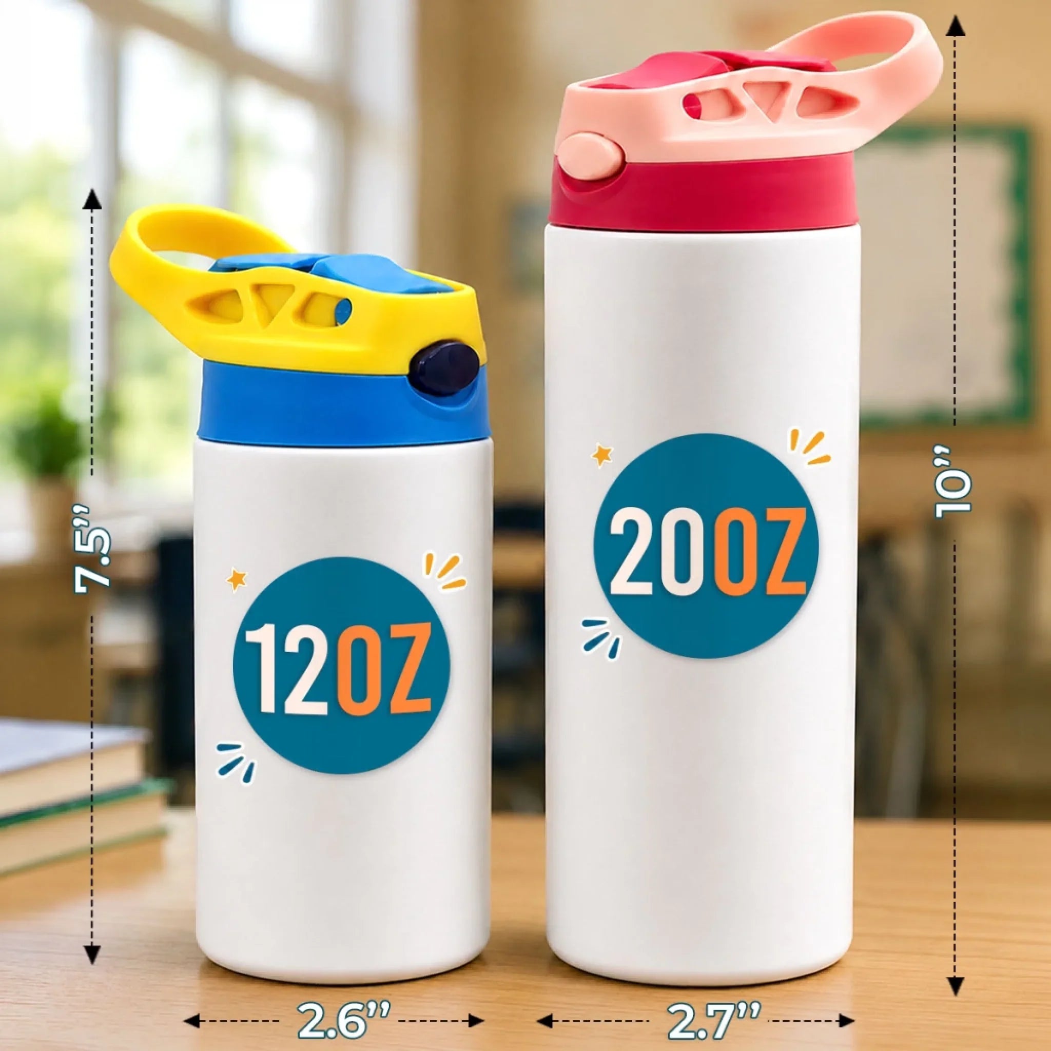 Custom Kids Insulated Water Bottle - Personalized Back To School Gifts For Kids - Ready For A Great Year