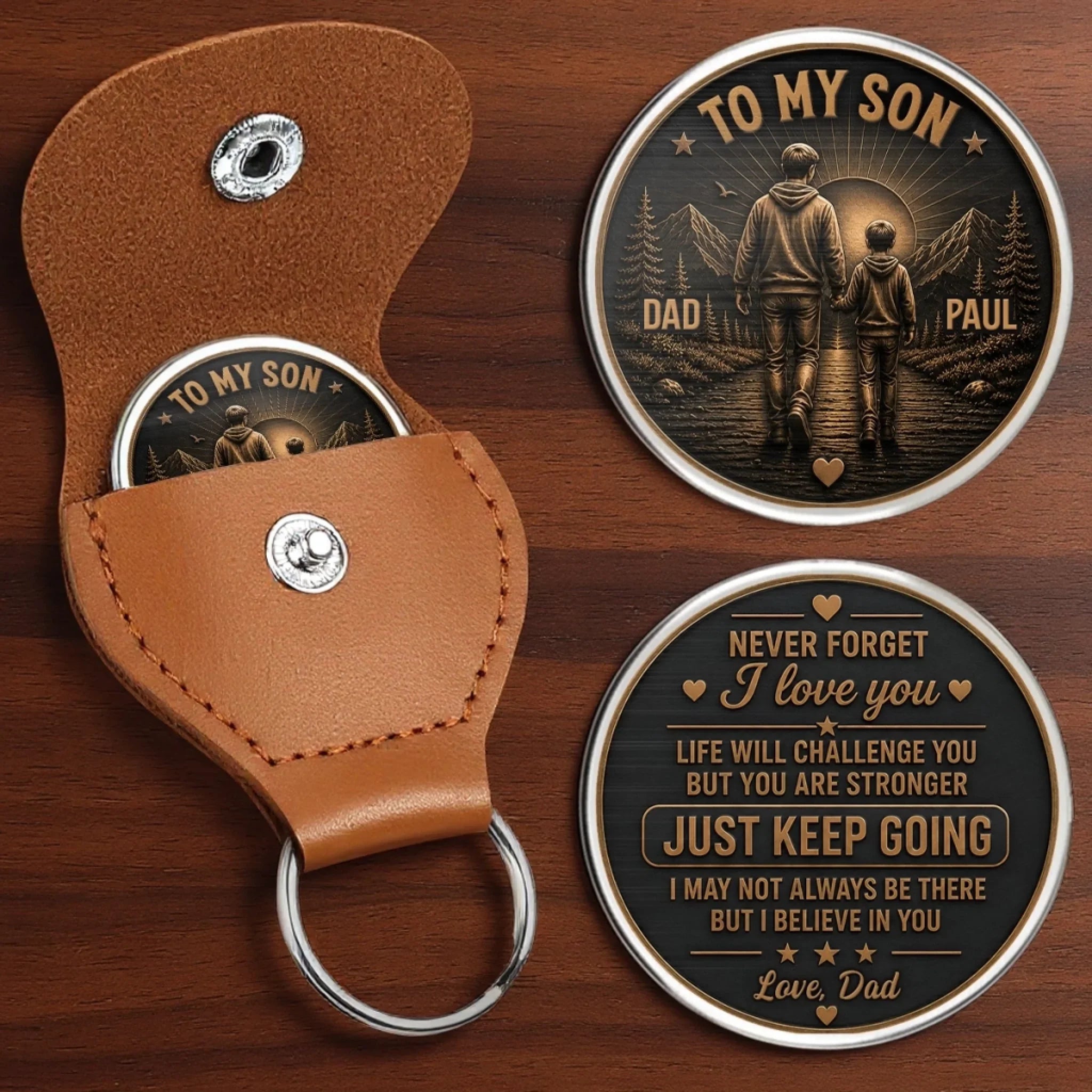 Custom Pocket Hug - Personalized Birthday Gifts For Son - Believe In Yourself