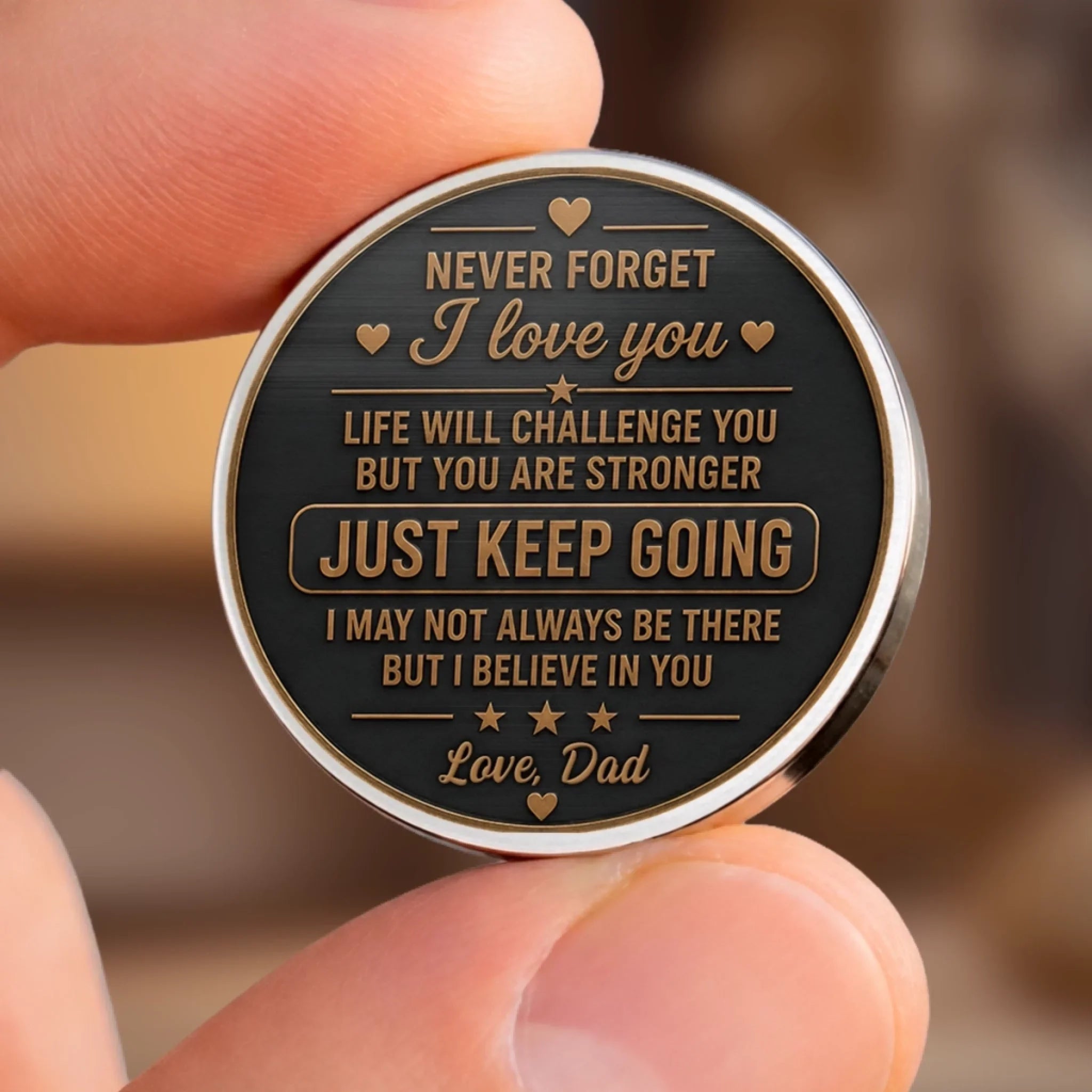 Custom Pocket Hug - Personalized Birthday Gifts For Son - Believe In Yourself