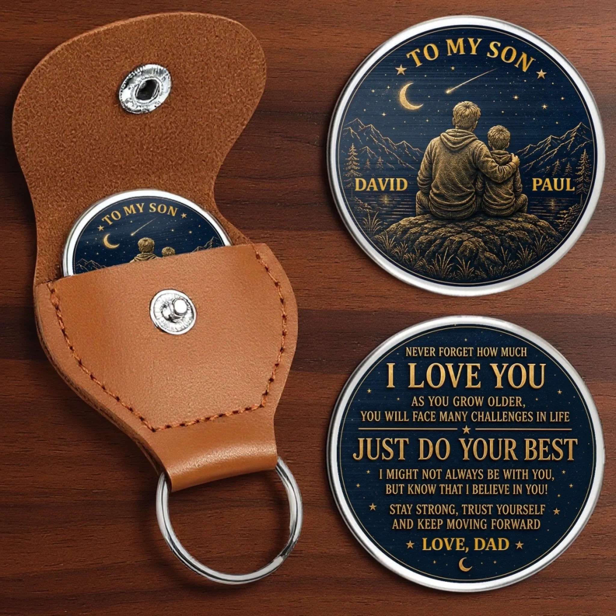 Custom Pocket Hug - Personalized Birthday Gifts For Son - Never Stop Exploring
