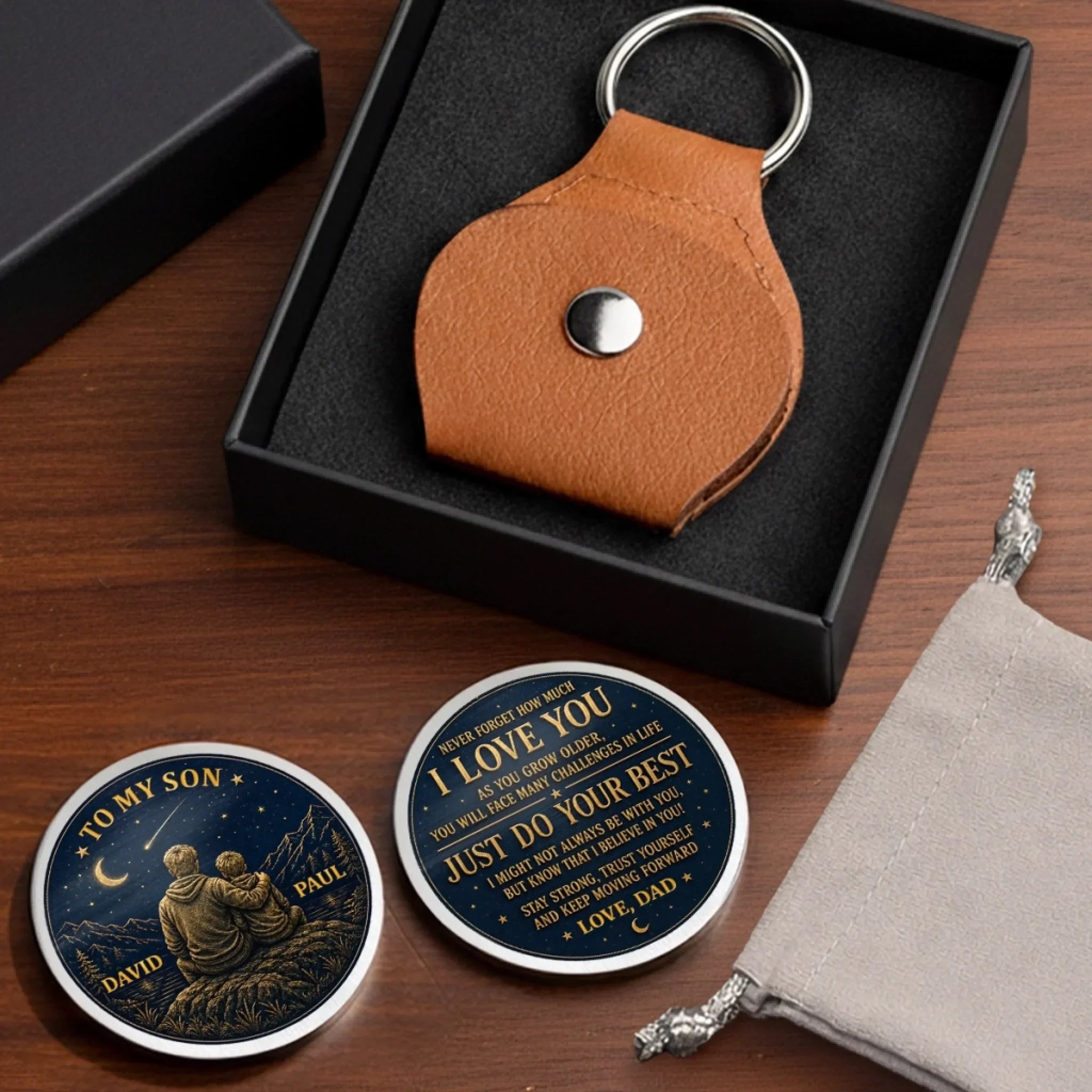 Custom Pocket Hug - Personalized Birthday Gifts For Son - Never Stop Exploring