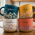 Custom Pottery Mug - Personalized Birthday Gifts For Wife, Daughter, Besties, Sisters, Granddaughter, Grandma, Mom, Yourself - Embracing My Inner Bloom