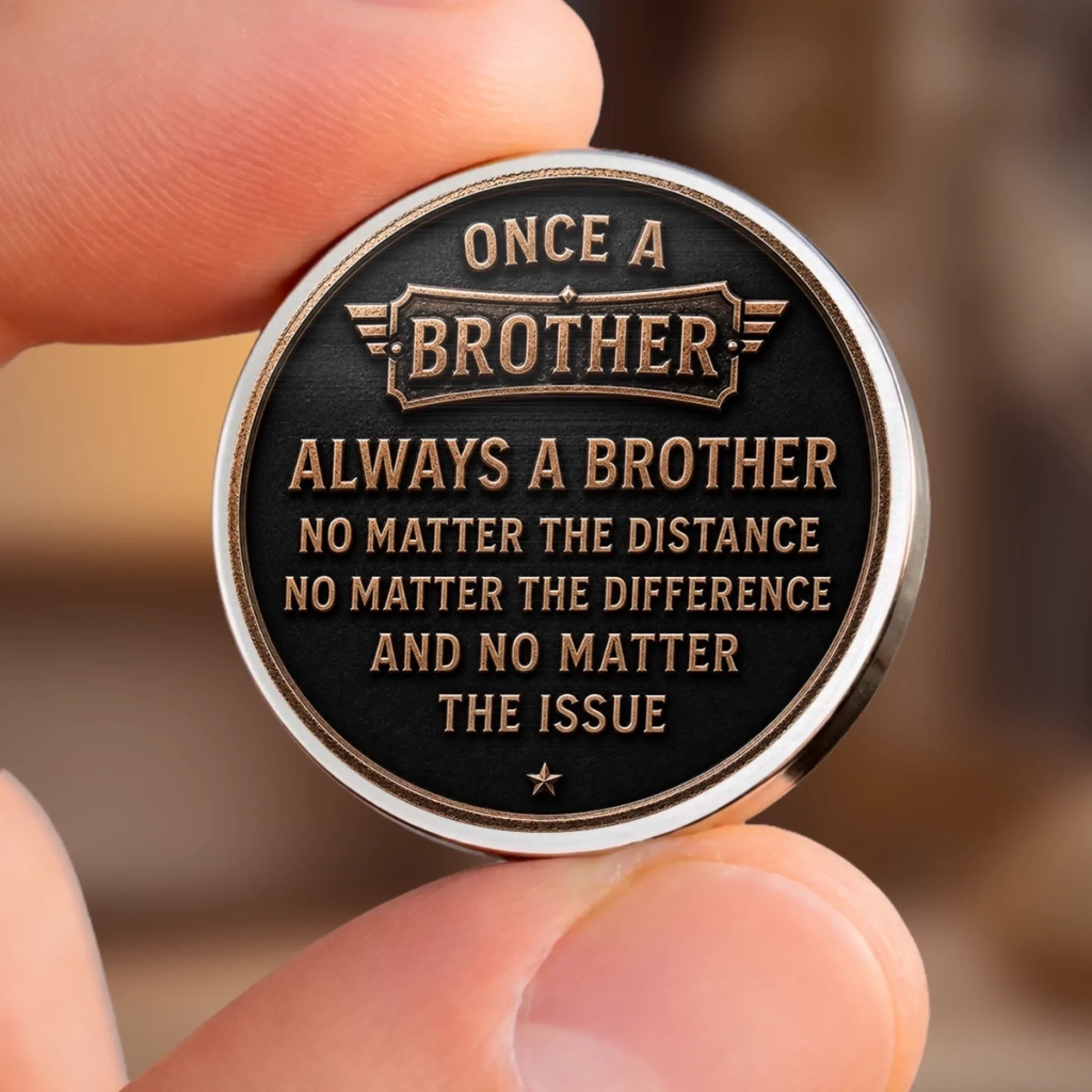 Custom Pocket Hug - Personalized Birthday Gifts For Brother - Growing Together