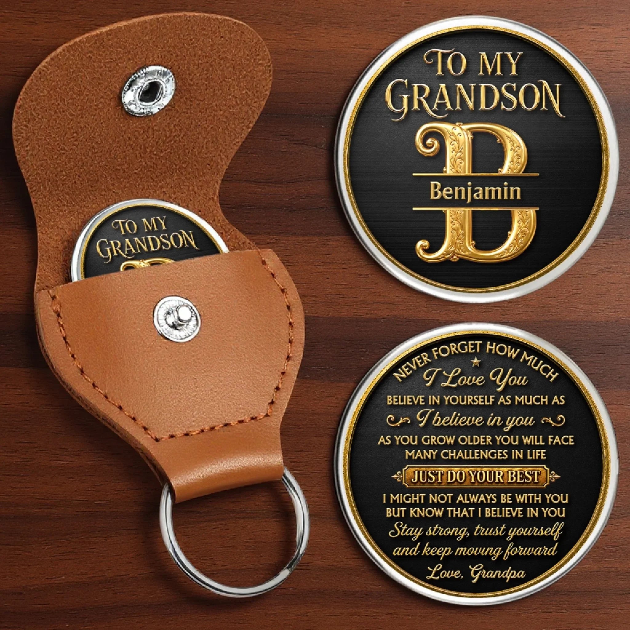 Custom Pocket Hug - Personalized Birthday Gifts For Grandson - Always My Buddy