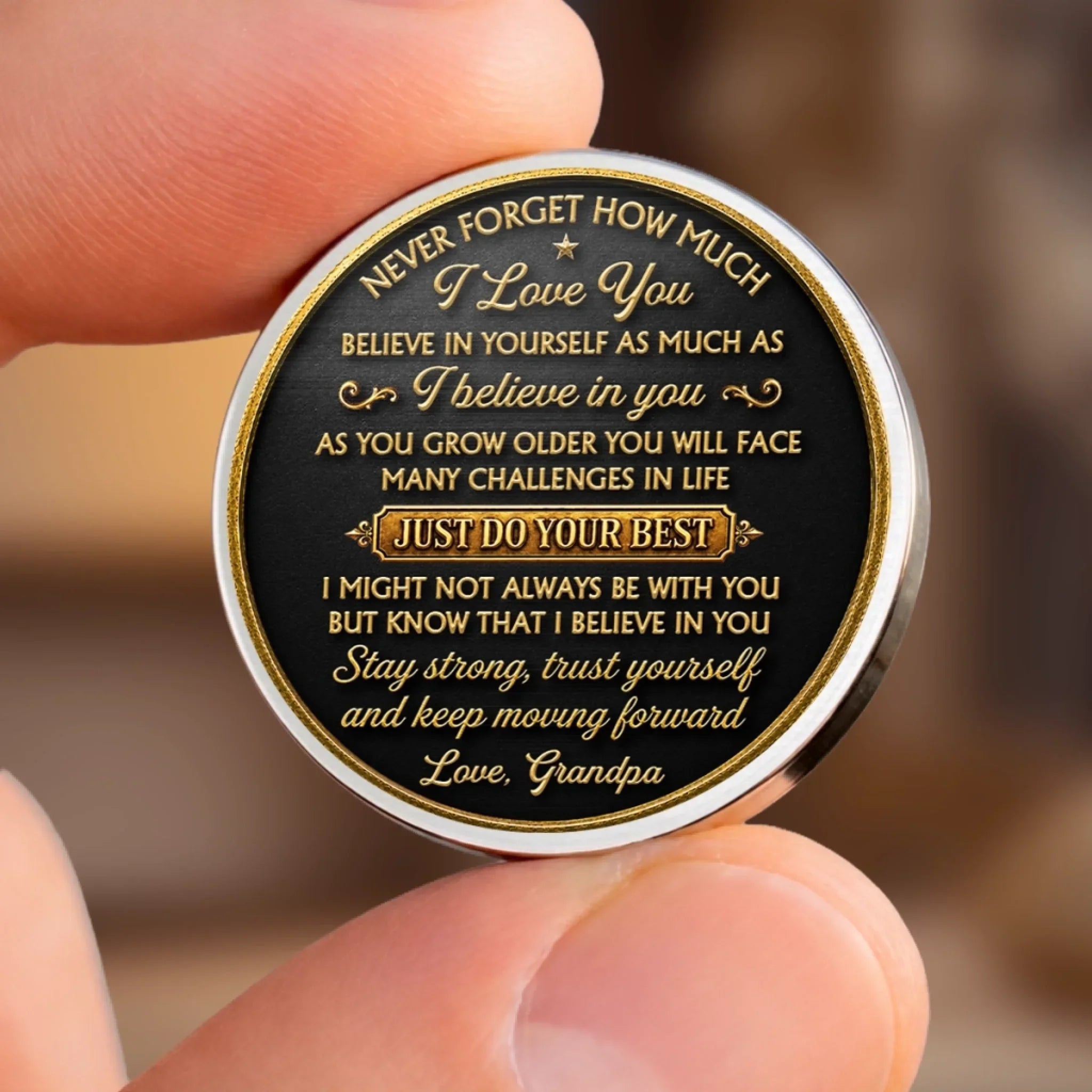 Custom Pocket Hug - Personalized Birthday Gifts For Grandson - Always My Buddy