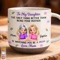 Custom Pottery Mug - Personalized Birthday Gifts For Daughter - Proud Of The Mother You Are
