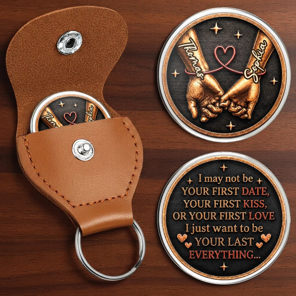 Custom Pocket Hug - Personalized Anniversary Wedding Gifts For Husband And Wife, Him And Her - To My Last Everything