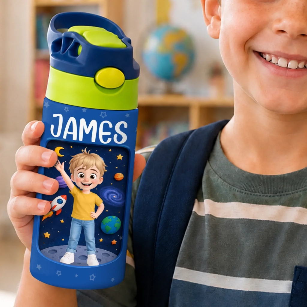 Custom Kids Insulated Water Bottle - Personalized Back To School Gifts For Kids - My Happy Little World