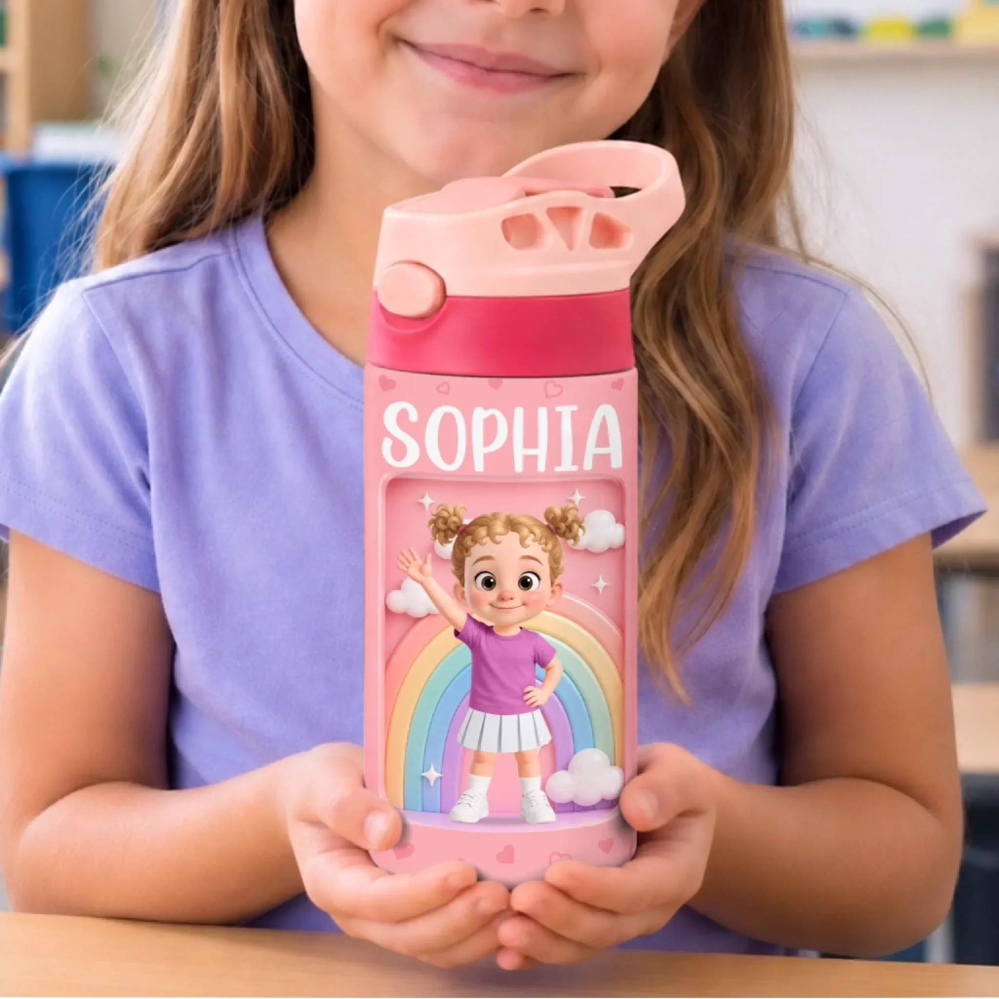 Custom Kids Insulated Water Bottle - Personalized Back To School Gifts For Kids - My Happy Little World
