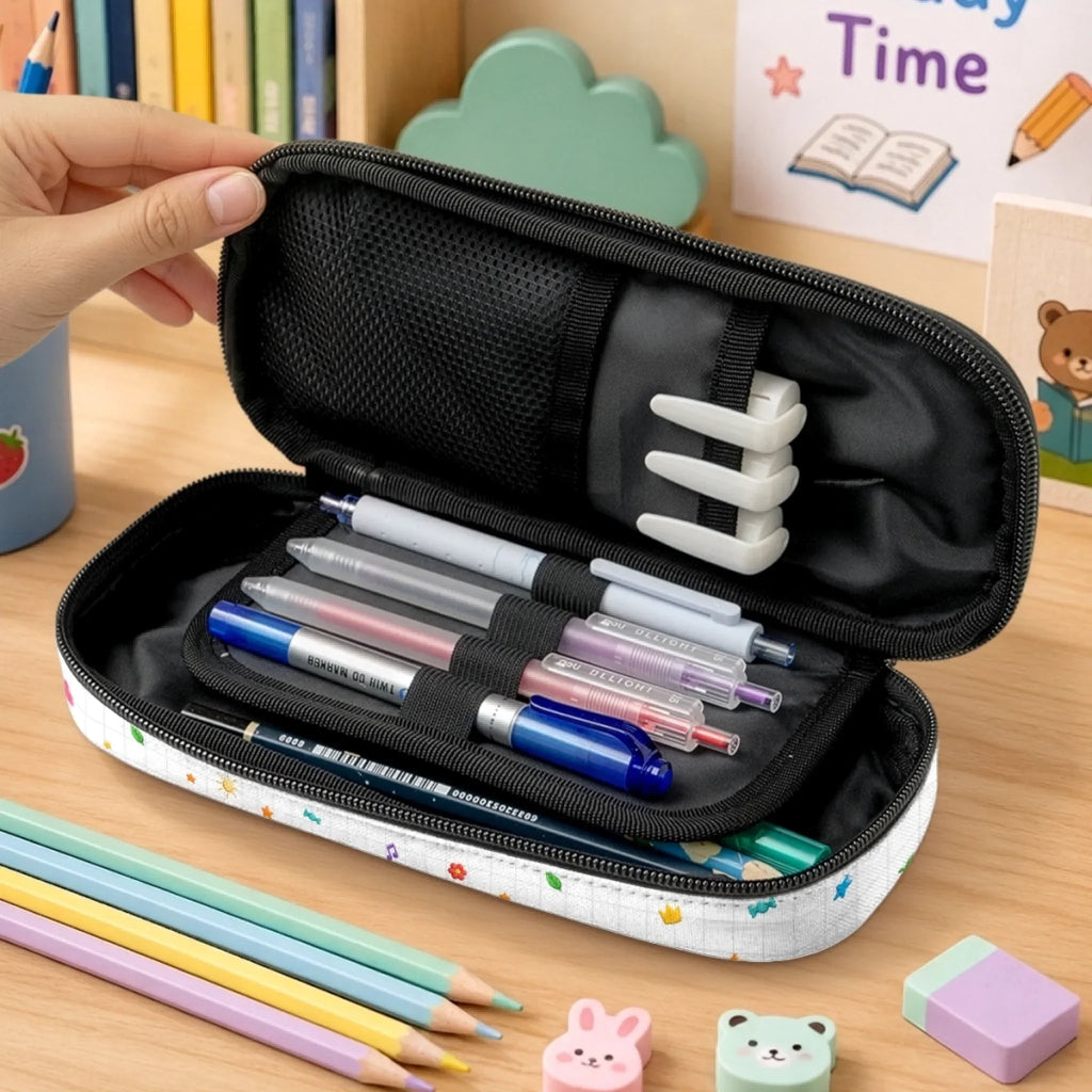 Custom Kids Pencil Canvas Case - Personalized Back To School Gifts For Kids - Big Dreams Ahead