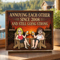 Custom 2-Layered Wooden Plaque - Personalized Anniversary Wedding Gifts For Husband And Wife, Him And Her - The Greatest Treasure