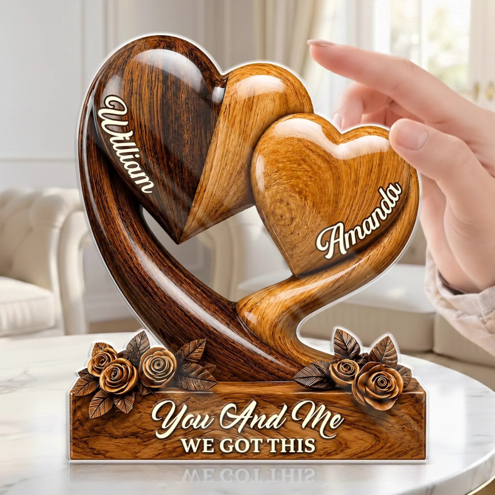 Custom Acrylic Plaque - Personalized Anniversary Wedding Gifts For Husband And Wife, Him And Her - Together Every Season